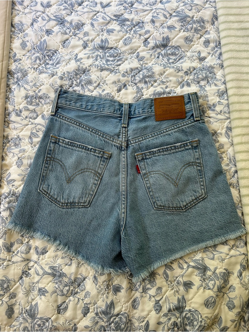 Levi's High-Rise Light Blue Denim Shorts